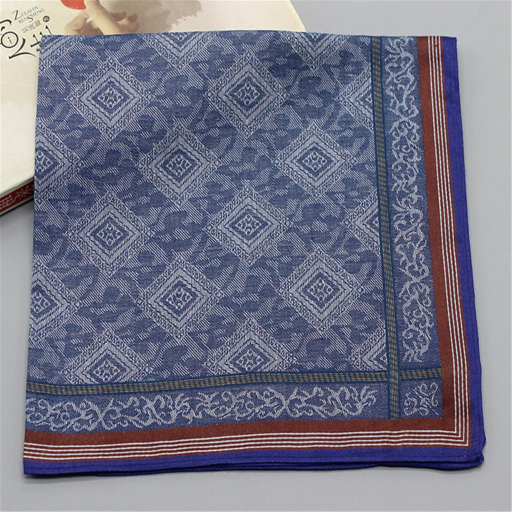 Herrentaschentuch, weiche und atmungsaktive Baumwolltaschentücher, exquisites Muster, schweißabsorbierend