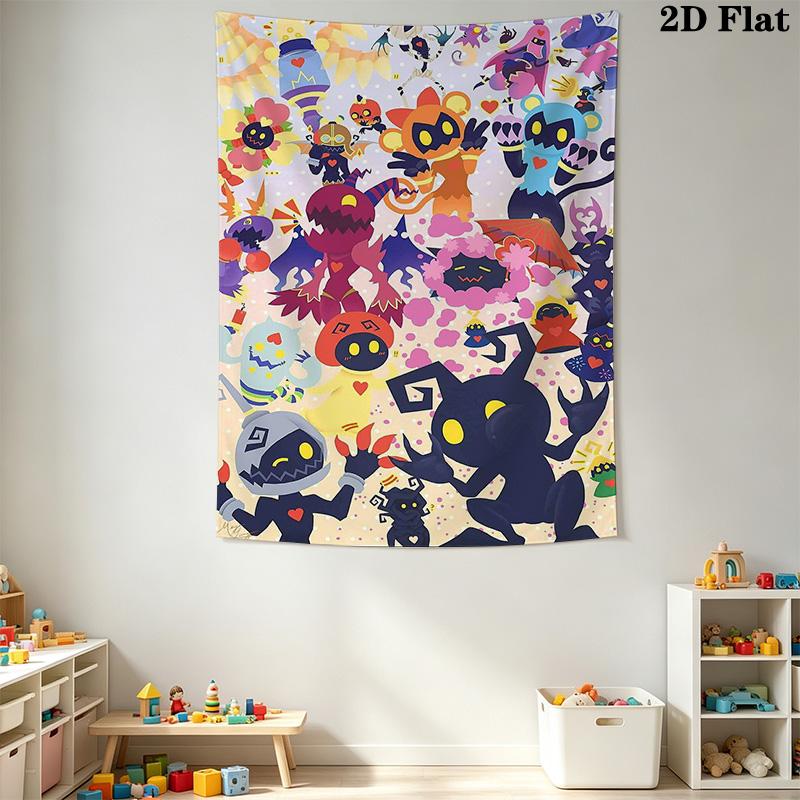 Kingdom Hearts Pattern Home Decor Tapestry, Wall Hanging, Decorative RV Wall Cloth.XGT0914084