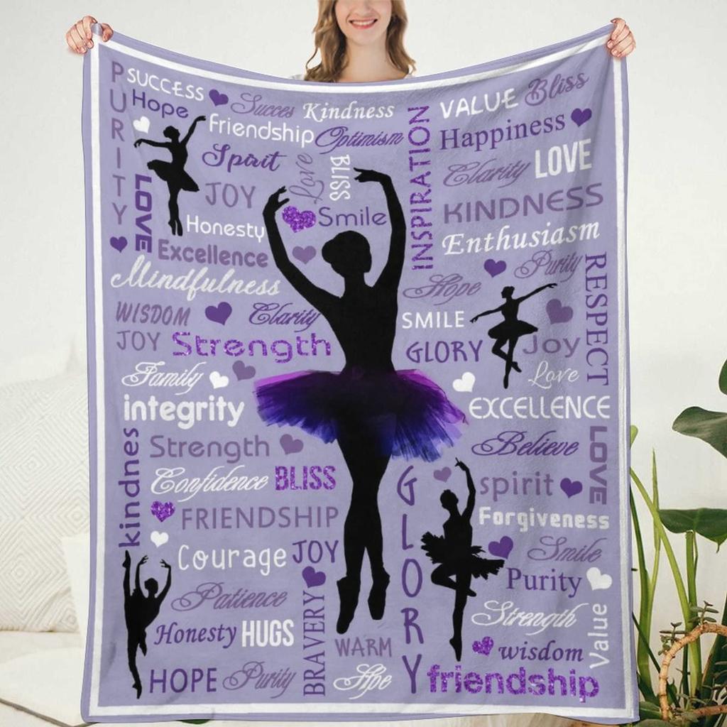 Love Gymnastics Fleece Throw Home Decor Soft Cozy Blanket Bed Couch Sofa for Girls Boys Teens Blanket 50"X40"