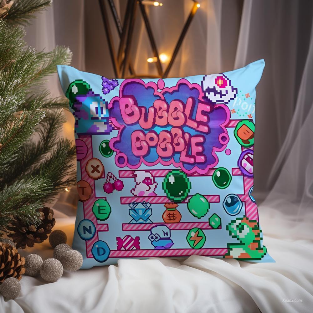 Hot Game B-Bubble Bobble Cushion Cover Premium Comfort Reversible Pillow Cove -Two In One Design For Any Room & Car Interior