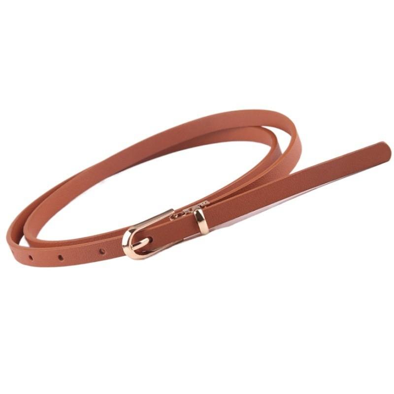 Multicolor Elegant Decorative Dress With Sweater Thin Waist Belt For Women