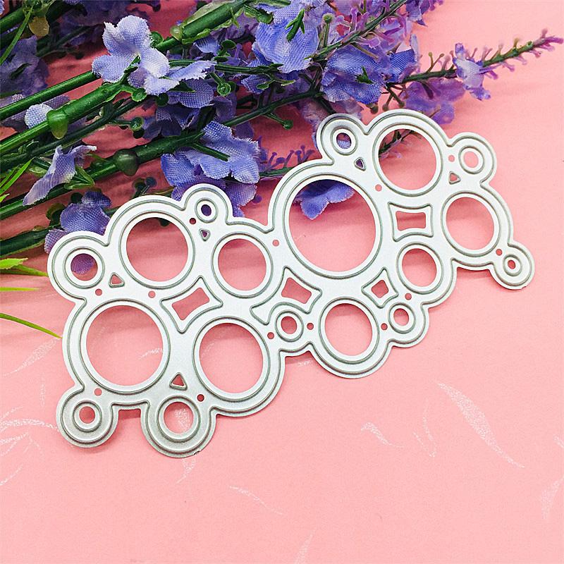 Round Bubble Card Pattern Metal Cutting Dies Craft Embossing Stamps for Card Making Decor Scrapbooking Stencil