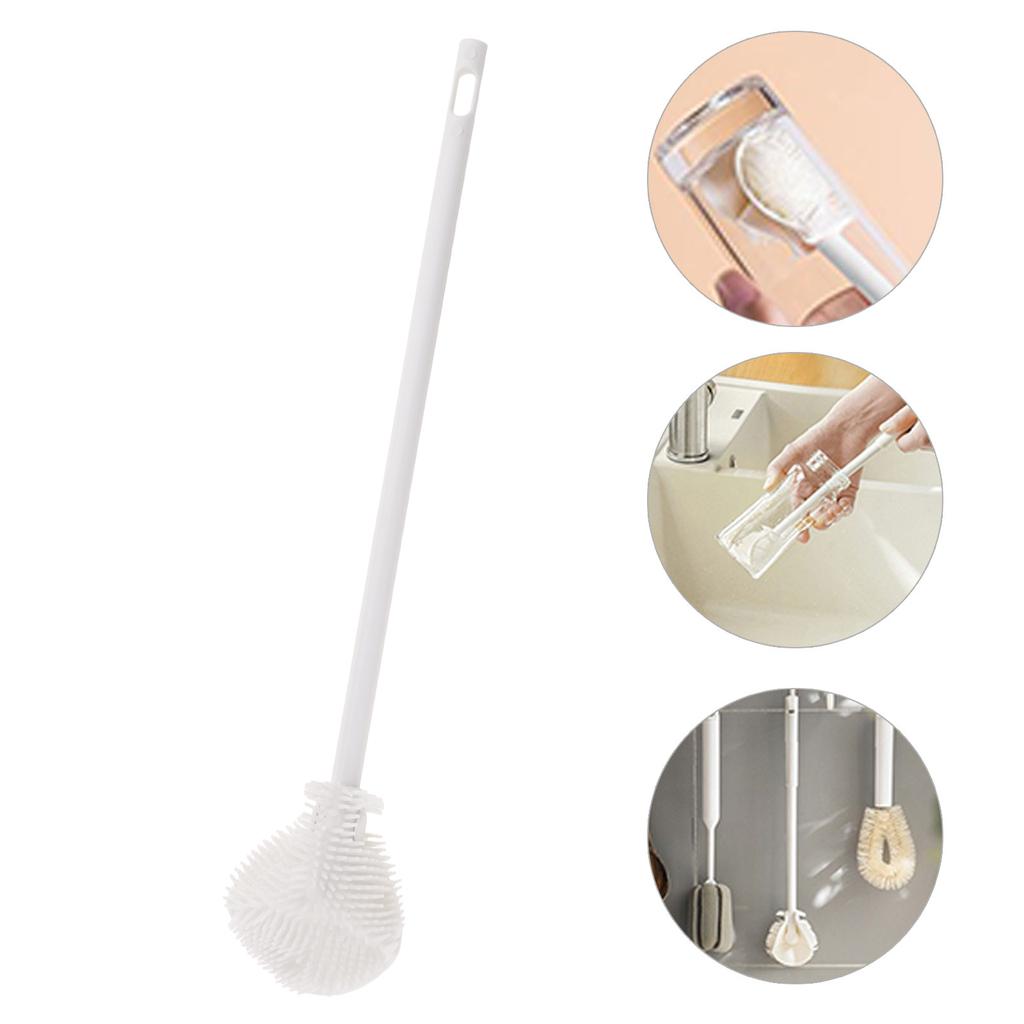 MultiPurpose Elbow Cup Cleaning Brush Comfort Grip Flexible Cup Cleaning Brush Durability Bristles for Deep Cleaning
