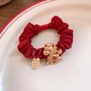 Zinc Zinc Alloy New Year's Red Hair Rope Red Cloth Rope Red Hair Scrunchies  Daily Life