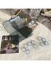 Invisible Glasses storage box, Pupil Holder Cases Travel Set ,Portable Case with Tweezer Remover Tool Kit for Travel Home