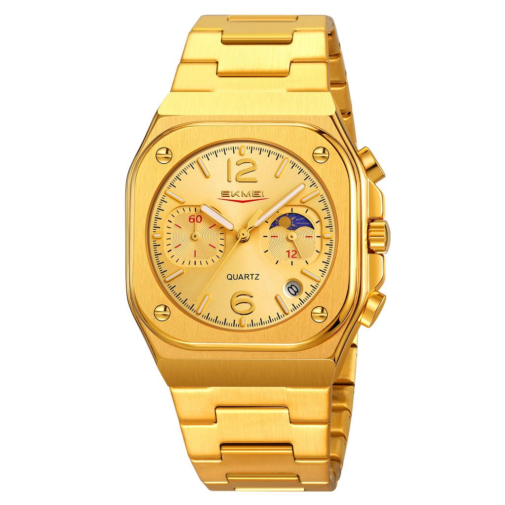 Men Watch Luxury Business Quartz Mens Watches Full Steel Waterproof Chronograph Wristwatch Men Relogio Masculino