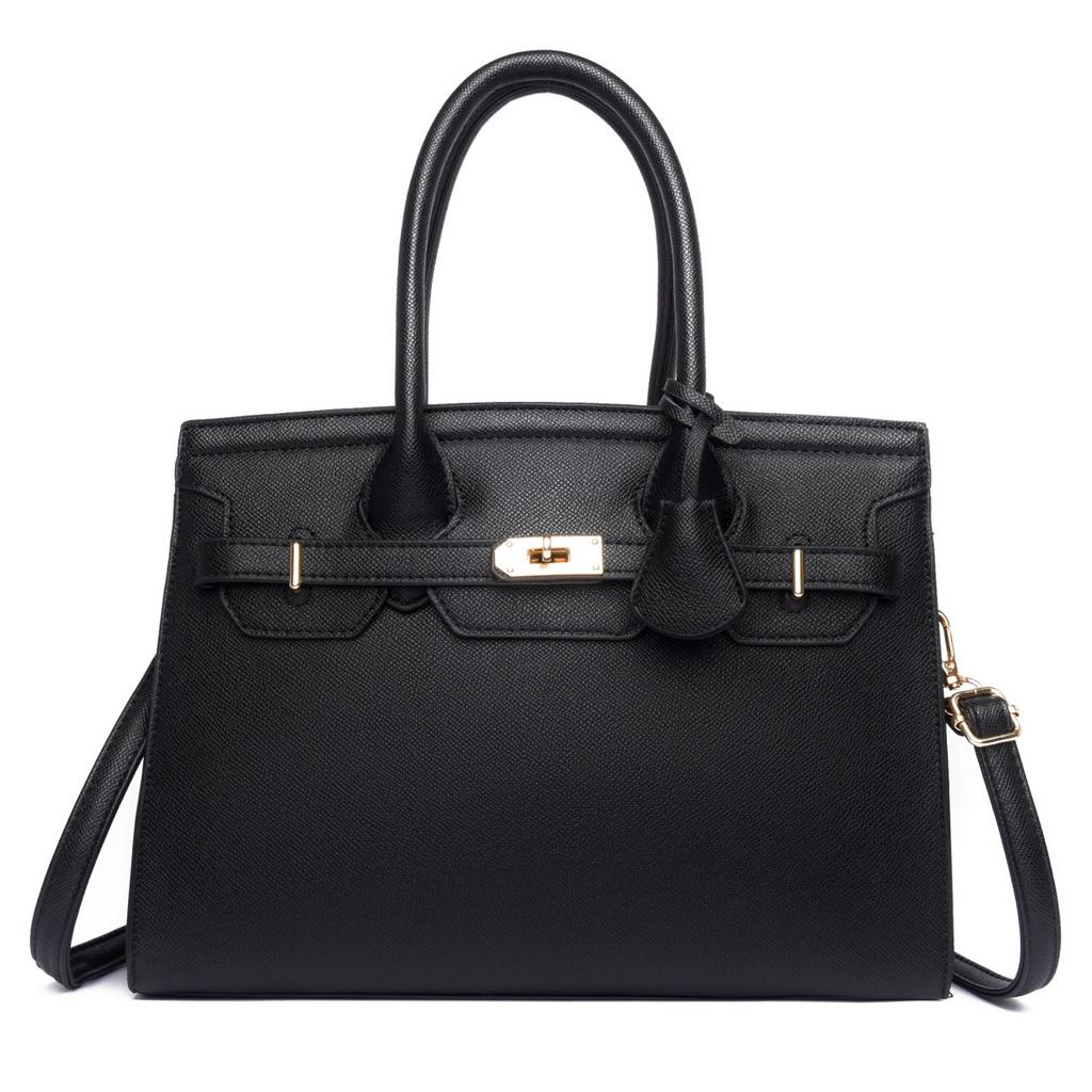 Women's Handbag New Fashionable Large-capacity Shoulder Messenger Women's Bag Simple Platinum Bag Solid Color Matchmaker Bag