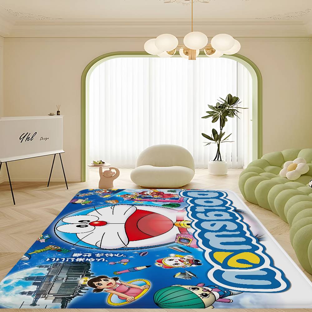 D-Doraemon Floor Mat Cheaper Anti-slip Modern Living Room Balcony Printed Bedside Mats
