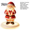 Decorative Lighting for Holidays Santa Claus Figurine with Warm LED Light, Christmas Glowing Tabletop Night Light Decor, Holiday Desktop Ornament Home