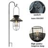 Solar Lantern Lamp Outdoor Waterproof Hanging Lamp Portable Vintage Solar Lights For Garden Yard Patio Xmas Party Decor Lighting