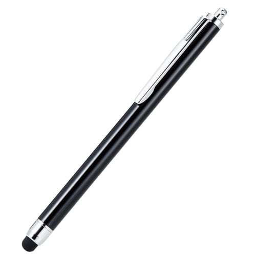 ELECOM Touch Pen for Smartphones and Tablets Antibacterial Silicone Type Black P-TP02ABBK