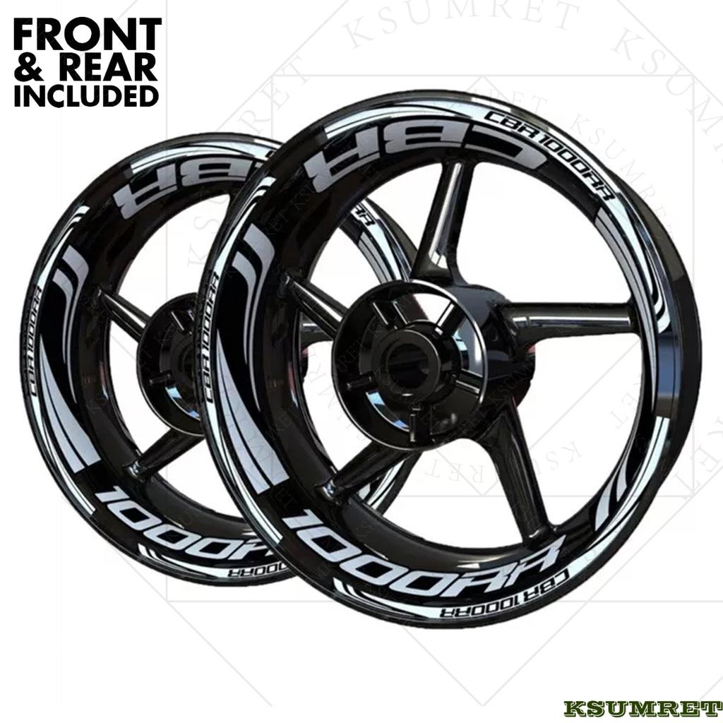Vinyl HONDA CBR1000RR Wheel Sticker HONDA CBR1000RR Logo Motorcycle Rim Decal Stickers Set 9
