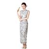 Improved new Chinese cheongsam Tencel hemp daily sleeveless elegant dress 1011 summer new temperament Chinese style