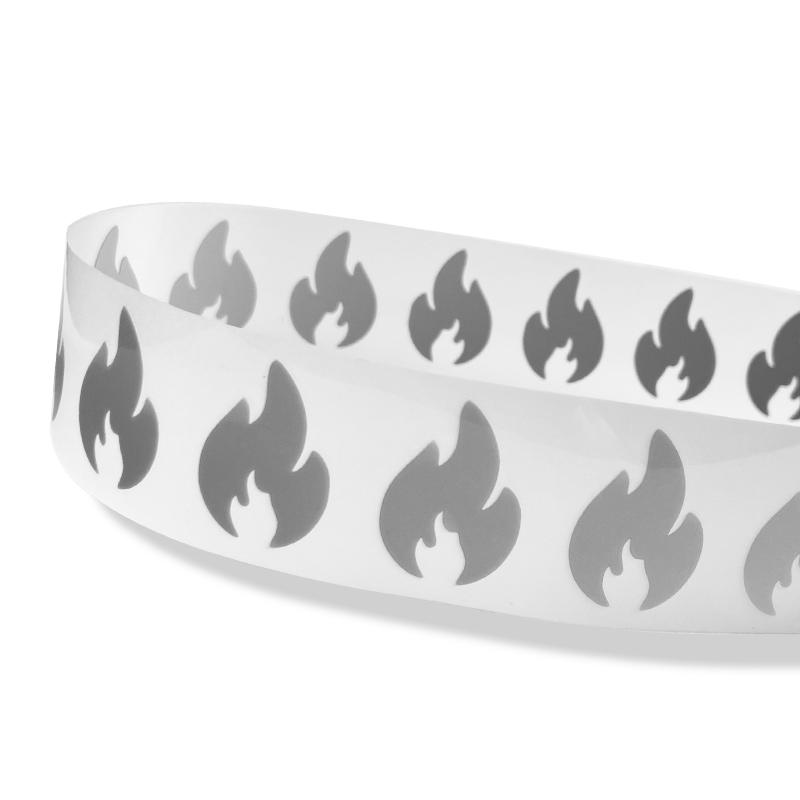 The Flame Silver Reflective Tape Iron-On Transfers High Visible Vinyl Film Patch Clothes Stickers Diy Heat Press Appliqued 100cm
