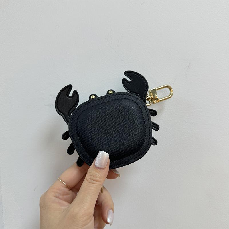Krabben-Münzbörse Mikrofaserleder Mini-Geldbörse Make-up Kopfhörer Aufbewahrungstasche, Schultaschen-Hängeanhänger Handtaschen-Charm Zubehör