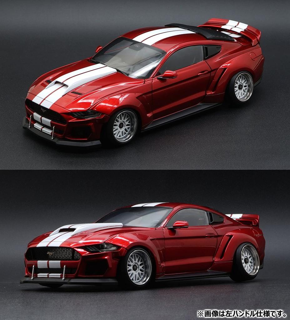 Diecast Master Scale Ford Mustang 2019 Wide Body Kit Drive Complete Diecast Model Car 61008 1/18 (RHD) Right-Hand