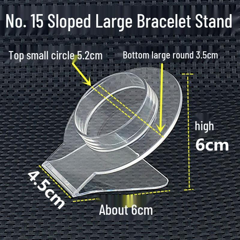 Acrylic Gold & Silver Transparent Bracelet Display Stand for Jewelry & Ornaments