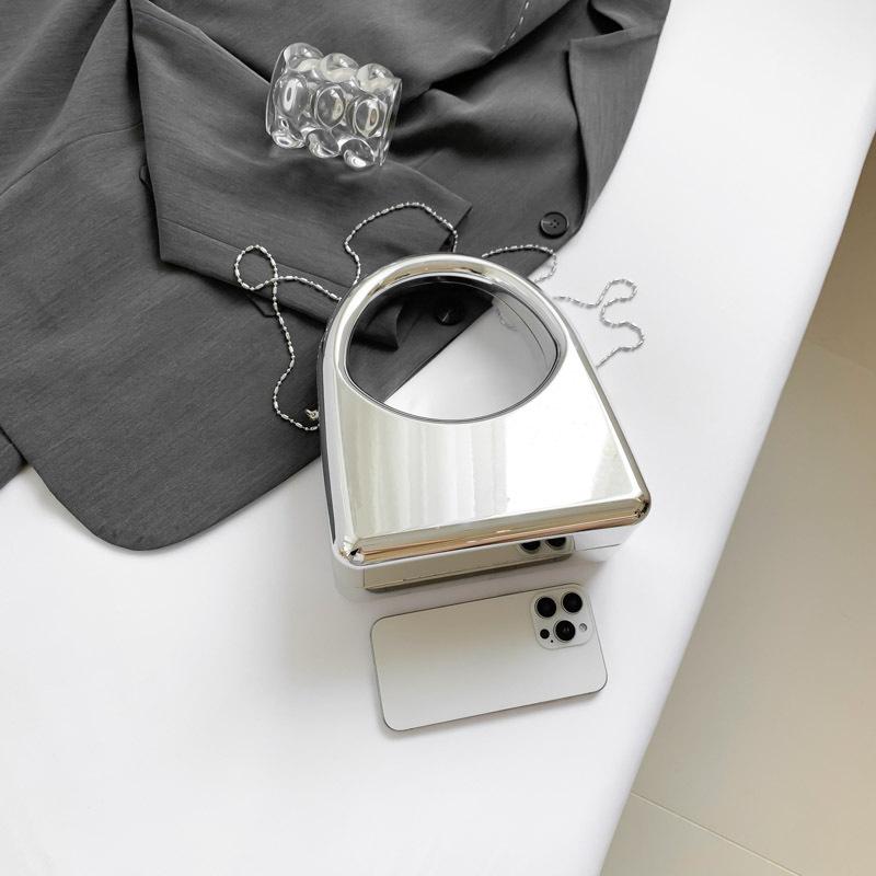 Acrylic box bag 2025 new European and American fashion niche versatile women's chain underarm bag