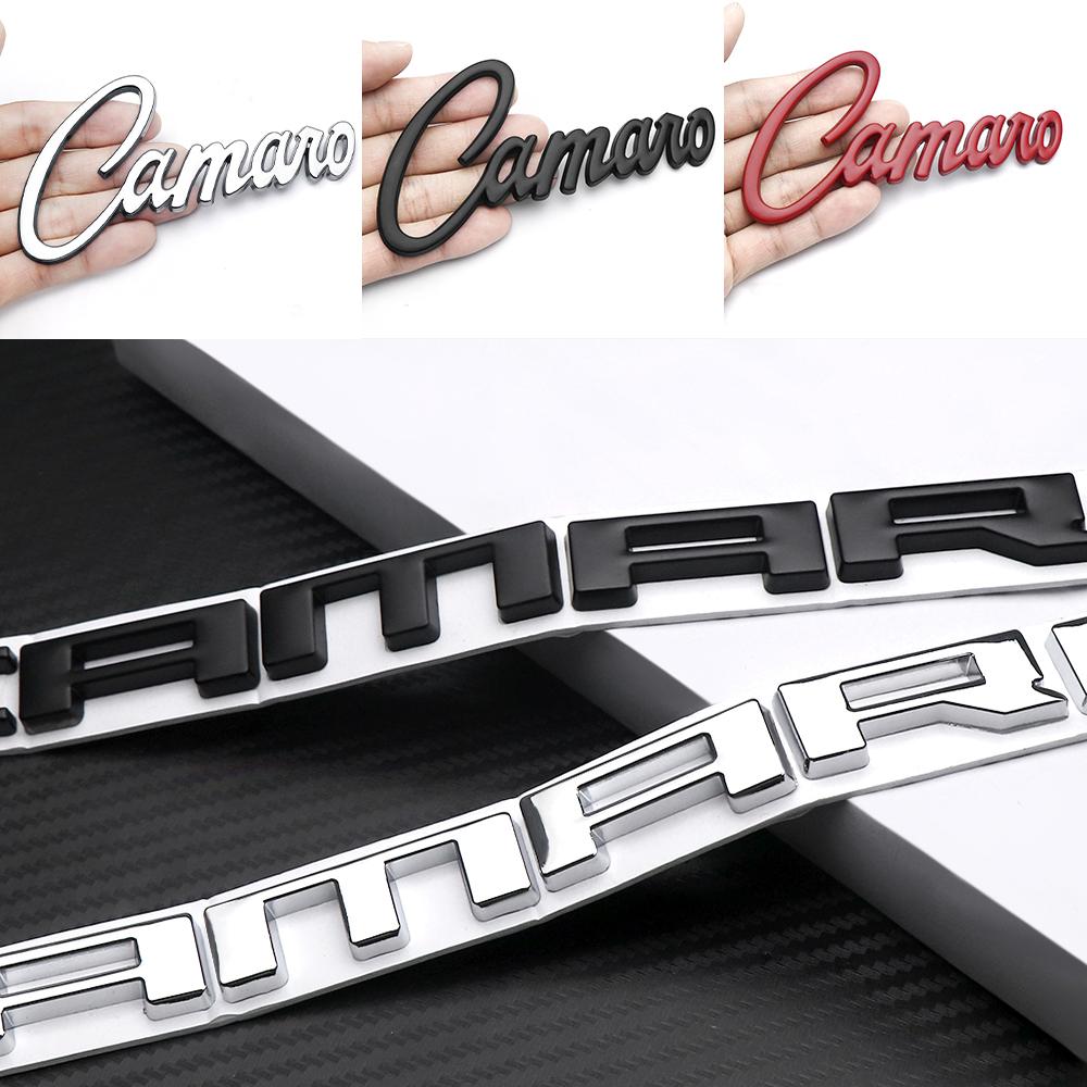 Black/Silver/Red 3D Metal Sticker/letter Car Styling Car Body Logo Emblem Decal Sticker For Chevrolet CAMARO Auto Accessories