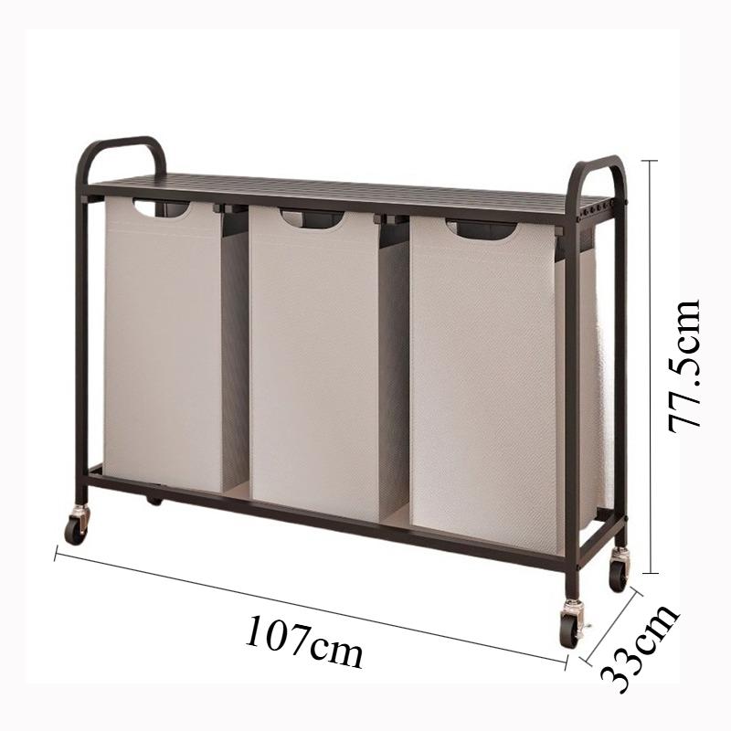 Multipurpose Laundry Basket Large Laundry Hamper Dirty Clothes Baskets with Wheels Multifunction Organizers Bathroom Storage