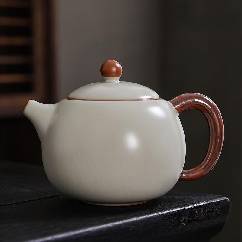 Ru Kiln Cracked Glaze Ceramic Teapot