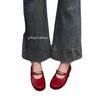 [Youshilai] Nischenliterarischer und künstlerischer Stil Mary Jane Schuhe mit flachem Boden Damen 2025 Europäische Station runde Zehe Retro-Temperament Einzelne Schuhe