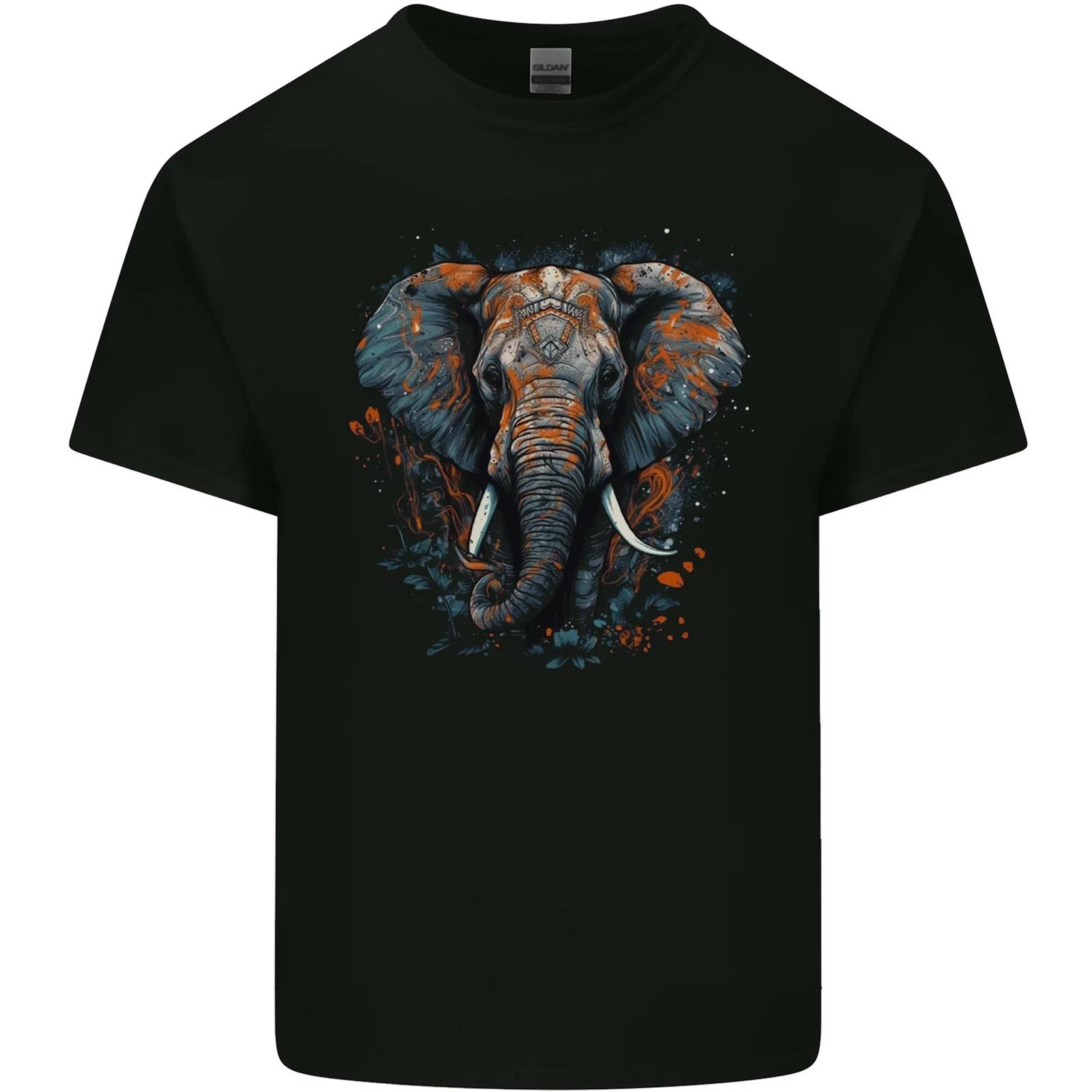 Abstract Elephant Kids T-Shirt Childrens S
