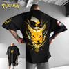Harajuku Style Loose Casual ShortSleeved TShirt Pokémon Cartoon Pikachu Print Unisex Y2K Trend Versatile Top for Men And Women