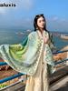 Sunscreen Scarf Wrap Beach Cover-Up Bohemian Thin Cotton Linen Shawl for Women