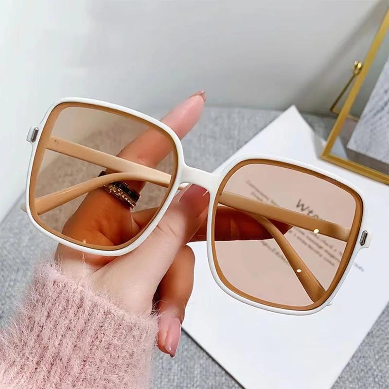 New Oversized Rectangle Sunglasses Women's Fashion Square Sun Glasses Men's Classic Vintage Eyewear UV400