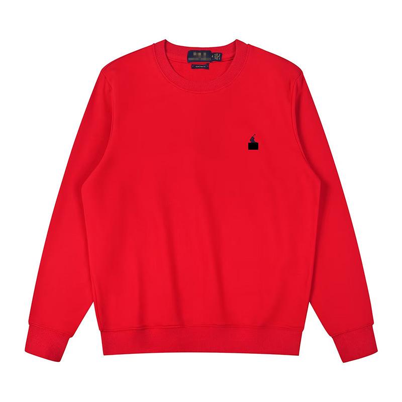 Unisex Pure Cotton Long-Sleeve Thin Autumn Casual Polo Hoodie - Solid Color