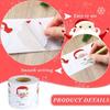 600PCS Christmas Santa Wrapping Labels 2.8inch Self-Adhesive Christmas Name Sticker for Envelopes Box Cards Candy Bag