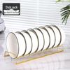 Modern Stainless Steel Bowl and Plate Storage Rack