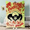 Guitarist JJimi HHendrixS Throw Lightweight G Flannel Blanket Soft Skinfriendly for Summer Cooling