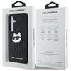 Pouzdro pro Samsung Galaxy S25 Karl Lagerfeld Logo Choupette Černé