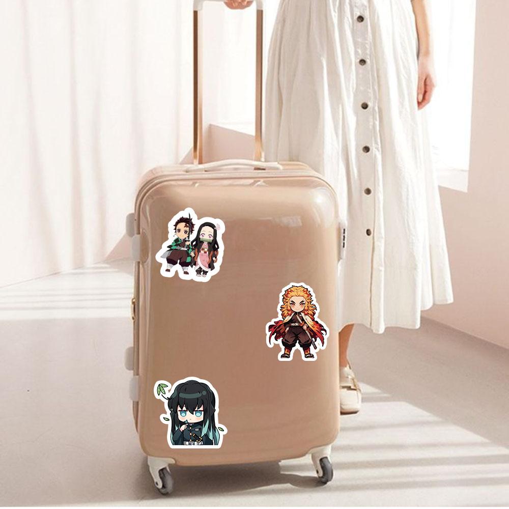 55/110/220Pcs stickers of Nezuko Kamado from Demon Slayer anime, suitable for DIY projects on phones laptops suitcases skateboards and graffiti