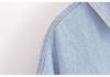 Plus-size Retro Lapel Long Sleeve High-Quality Denim Shirt Jacket for Women