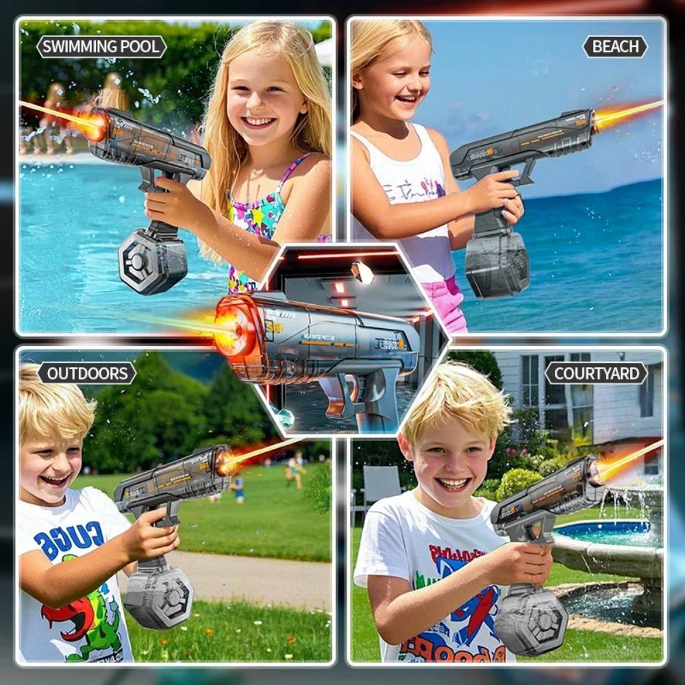 Full Automatic Electric Water Gun Summer Outdoor Beach Pool Water Fight Toy for Kids Boys Perfect Birthday Gift