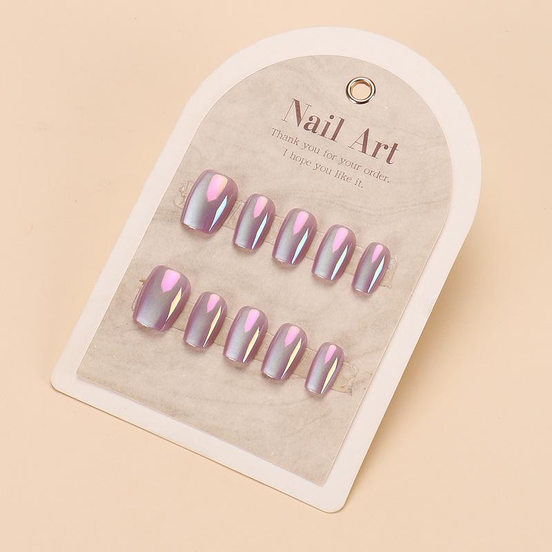 Verlaufende Bernstein-Goldfolie Abnehmbare Nagelsticker - Herbst/Winter-Kollektion