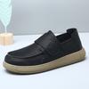 2025 new autumn breathable one-pedal lazy loafers men's fashion trend leather foot casual leather shoes