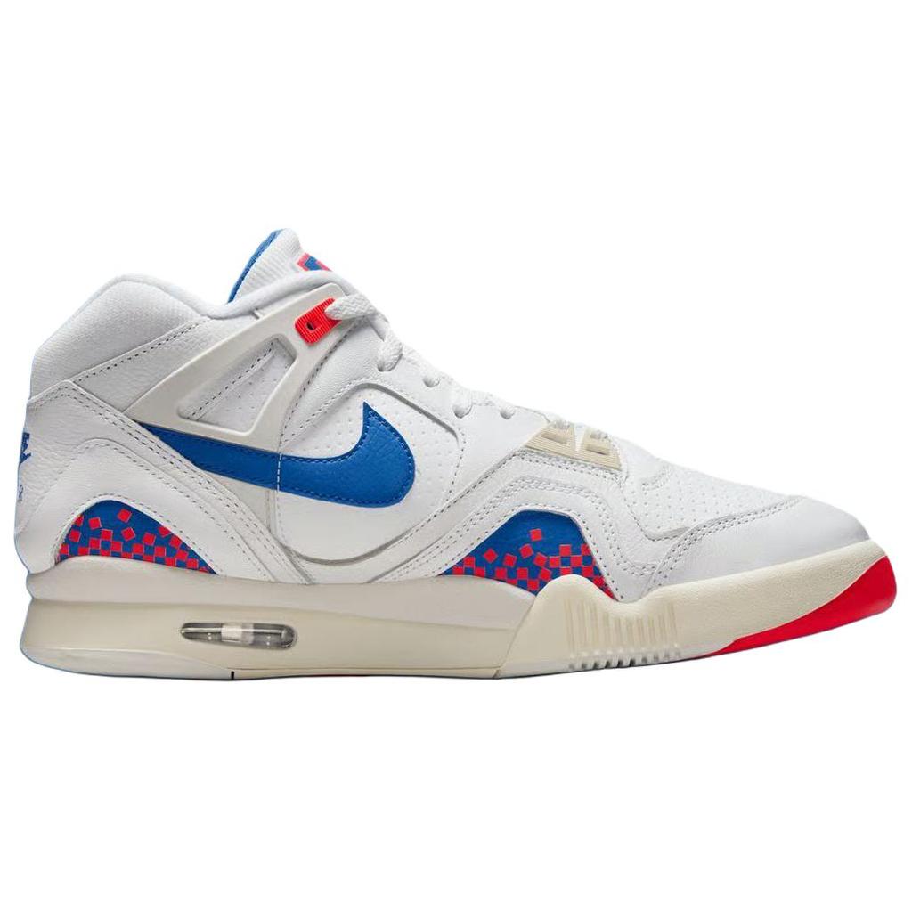 Nike Air Tech Challenge 2 Pixel Court Men Sneakers White Royal-Blue Laser-Crimson FZ9033-102