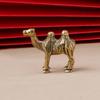 Camel Figurine Ornament Brass Statue Small Desktop for