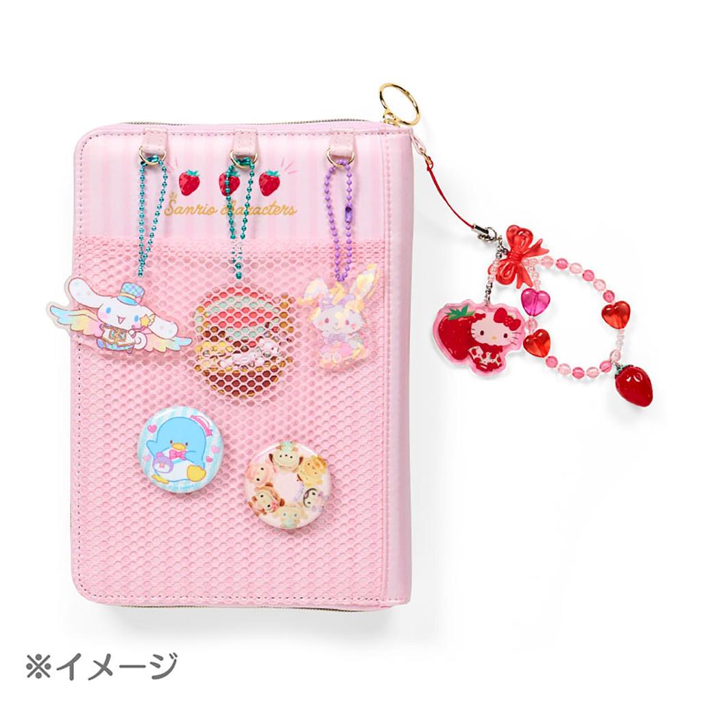 Jornal Sanrio 50º Personagens Sanrio Bolsa Funcional Armazenamento Aço x x Idade recomendada 3 anos ou mais 301914 Estojo Múltiplo (Aniversário de Morango)