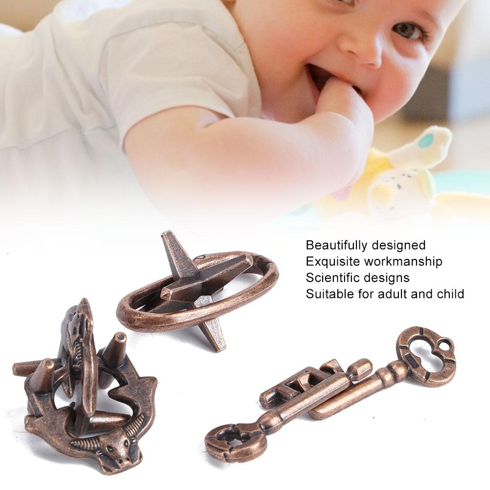 Puzzle Toy Children Adults Anti Stress Wear Resistant Educational Puzzle Lock Toy Set