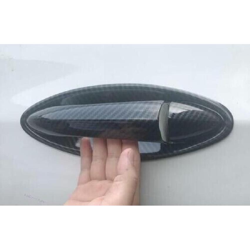 1set Door Handle Cover Trim Carbon Fiber For Chevrolet Cruze 2016-2019