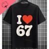 Funny Aura Energy 67 Battery Graphic TShirt with Six Seven Meme Desgin Short Sleeve Pure Cotton Round Neck Casual Tshirt