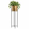 Flower Stand with Cover 95 Black and Gold