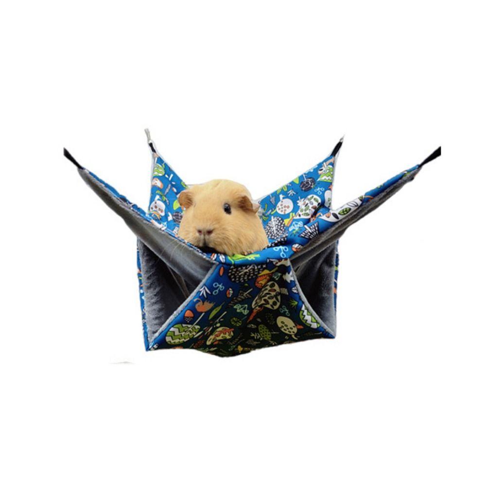 

Плюшевый/тканевый теплый гамак для хомяка, мягкий спальный мешок для морской свинки для летающих крыс/белок/шиншилл S зелёный