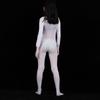 Unisex Velvet Bodysuit: Sexy Thick Pantyhose with JJ Pouch for Crossdresser Transformation