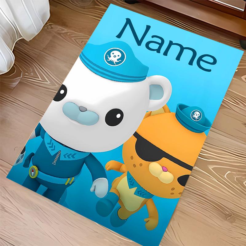 Custom personalization Octonauts Print Area Rug - Soft, Washable Non-Slip Indoor Mat,Living Room,Home&Office Decorative Rug